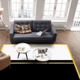 thumbnail image 4 of Area Rugs 5x7 Ft Geometric Modern Art Yellow Stripes White Black Non-Slip Washable Rug Indoor Rug Floor Mats Non Shedding Carpet for Living Room Bedroom Dining Room Home Decor, 4 of 8
