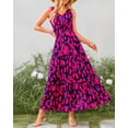 thumbnail image 2 of Women Summer Dresses Casual Sleeveless Maxi Dresses Cute Floral Long Dress Wedding Guest Dress, 2 of 6