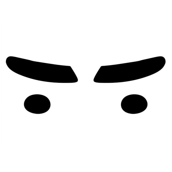 Rvinyl Headlight Protection Film Covers Compatible with Pontiac GTO 2004-2006 - Blackout Smoke