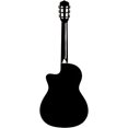 thumbnail image 2 of Cordoba Fusion 5 Jet Acoustic-Electric Cutaway Nylon String Guitar, Jet Black, Fusion Series, 2 of 3