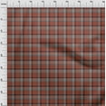thumbnail image 4 of oneOone Polyester Spandex Maroon Fabric Check Dress Material Fabric Print Fabric By The Yard 56 Inch Wide, 4 of 4