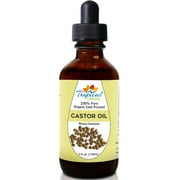 100% Pure Organic Cold Pressed Castor Oil 4 oz - Hair,Skin and Health