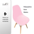 thumbnail image 4 of SET DE 4 SILLAS EAMES HOMEASY MINIMALISTAS COLOR ROSA, 4 of 6