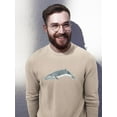 thumbnail image 2 of Cetacea Sei Whale Sweatshirt Men -June Erica Vess Designs, Male 5X-Large, 2 of 4
