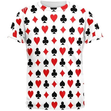 Playing Card Symbols All Over Adult T-Shirt | Walmart Canada
