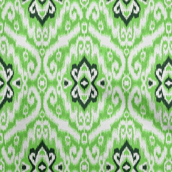oneOone Cotton Cambric Light Green Fabric Asian Ikat Sewing Craft Projects Fabric Prints By Yard 42 Inch Wide-7472