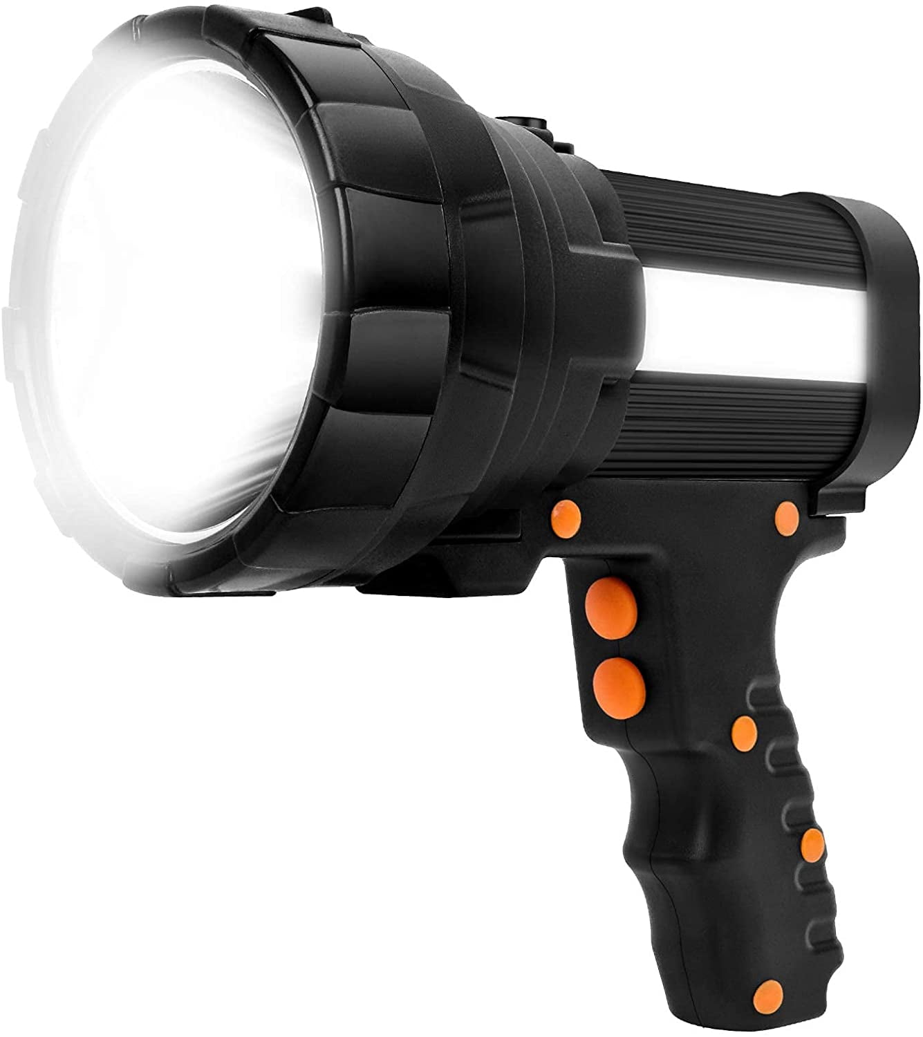 15000Lumen LED High Power Searchlight Outdoor Flood Spotlight Rechargeable Torch 