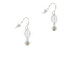 thumbnail image 2 of Delight Jewelry Silvertone Mini Paw with Yellow Crystal Silvertone Leaf French Earrings, 2 of 5