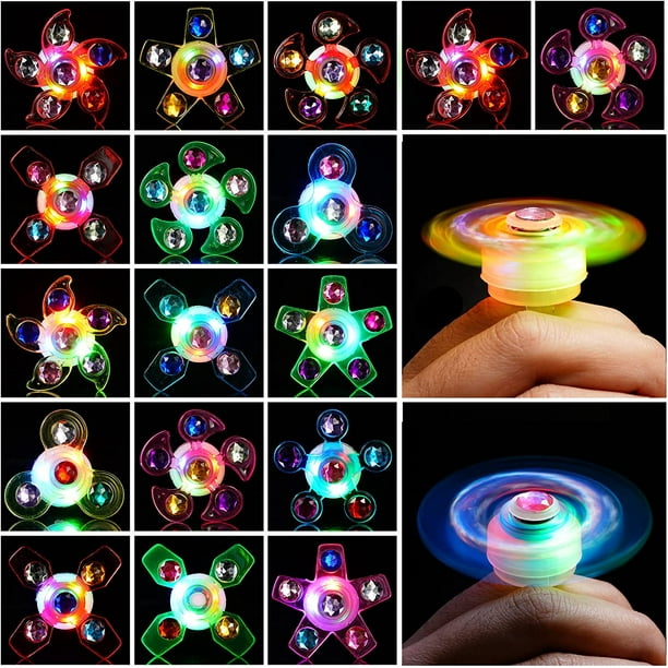 24 paquetes de anillos de luz LED para fiestas infantiles, suministros de fiesta que brillan en la oscuridad para regalos de graduación/cumpleaños, rellenos de bolsas para fiestas infantiles