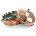 thumbnail image 2 of GBS Radiance 17.5 Inch Stainless Steel Copper Plated Oval Roaster, 2 of 3