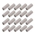 thumbnail image 1 of 20Pcs Hex Coupling Nut 304 Stainless Steel Rust Proof Female Thread M5 Connector Nut Silver, 1 of 5