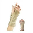 thumbnail image 2 of FLA Soft Fit Suede Finish Wrist Brace Beige Right Hand Small Carpal Tunnel Syndrome Support Guard or Repetitive Strain Injury (RSI) Pain, 2 of 2