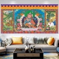 thumbnail image 1 of Tapiz de pared con diseño de budismo tibetano, microtela, 150 x 75 cm, 1 of 1