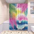 thumbnail image 5 of RMDQTR Shower Curtain and Rug Sets 4pcs Bathroom Sets Includes 12 Free Hooks 66" x 72" Colorful Coastal Paradise Design, 5 of 8
