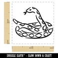 thumbnail image 2 of Coiled Snake Forked Tongue Self-Inking Rubber Stamp Ink Stamper - Pink Ink - Small 1 Inch, 2 of 7