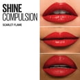 thumbnail image 5 of Maybelline Color Sensational Shine Compulsion Lipstick Makeup, Scarlet Flame, 0.1 oz (Pack of 4), 5 of 5