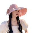 thumbnail image 1 of Sun Protection Hat Sun Hat Chic Sun Visor Hat for Women Stylish Wide Brim Uv Resistant Beach Hat Lightweight Solid Color, 1 of 5