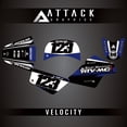 thumbnail image 2 of Attack Graphics Custom Velocity Complete Bike Graphics Kit for Yamaha PW50 YZinger 1996, 2 of 2