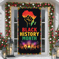 thumbnail image 6 of Colorful Design Black History Banner African Display Fist Symbol Firework Pattern African Backdrop for Black History Month Events Cultural Celebrations School Assemblies, 6 of 9