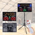 thumbnail image 1 of Digital Basketball Scoreboard, 11 Digit LED Display Electronic Score Keeper With Remote Control For Competition, Countdown Timer Clock Score Keeper For Multisports Indoor Outdoor, 1 of 8