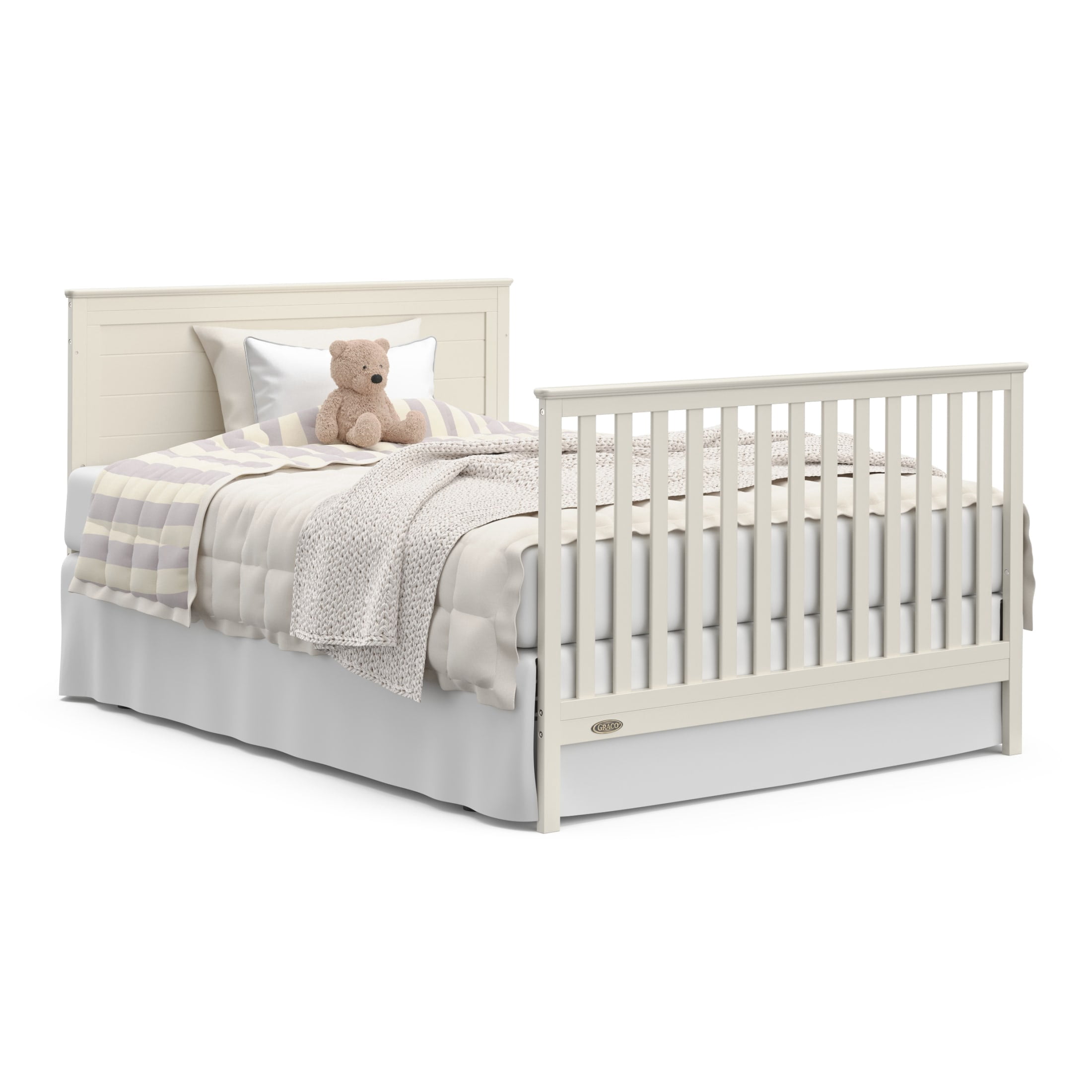 Graco Tristan Convertible Crib With Drawer - Frosted Oat