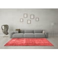 thumbnail image 3 of Ahgly Company Indoor Rectangle Abstract Red Contemporary Area Rugs, 2' x 5', 3 of 4