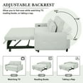 thumbnail image 2 of Pull-out Sofa Bed Convertible Couch 2 Seat Loveseat Sofa Modern Sleeper Sofa with Two Throw Pillows and USB Ports for Living Room, 2 of 5