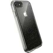 Speck Products Presidio Perfect-Clear with Glitter iPhone SE (2022)| iPhone SE (2020)| iPhone 8| iPhone 7 Case, Clear with Gold Glitter