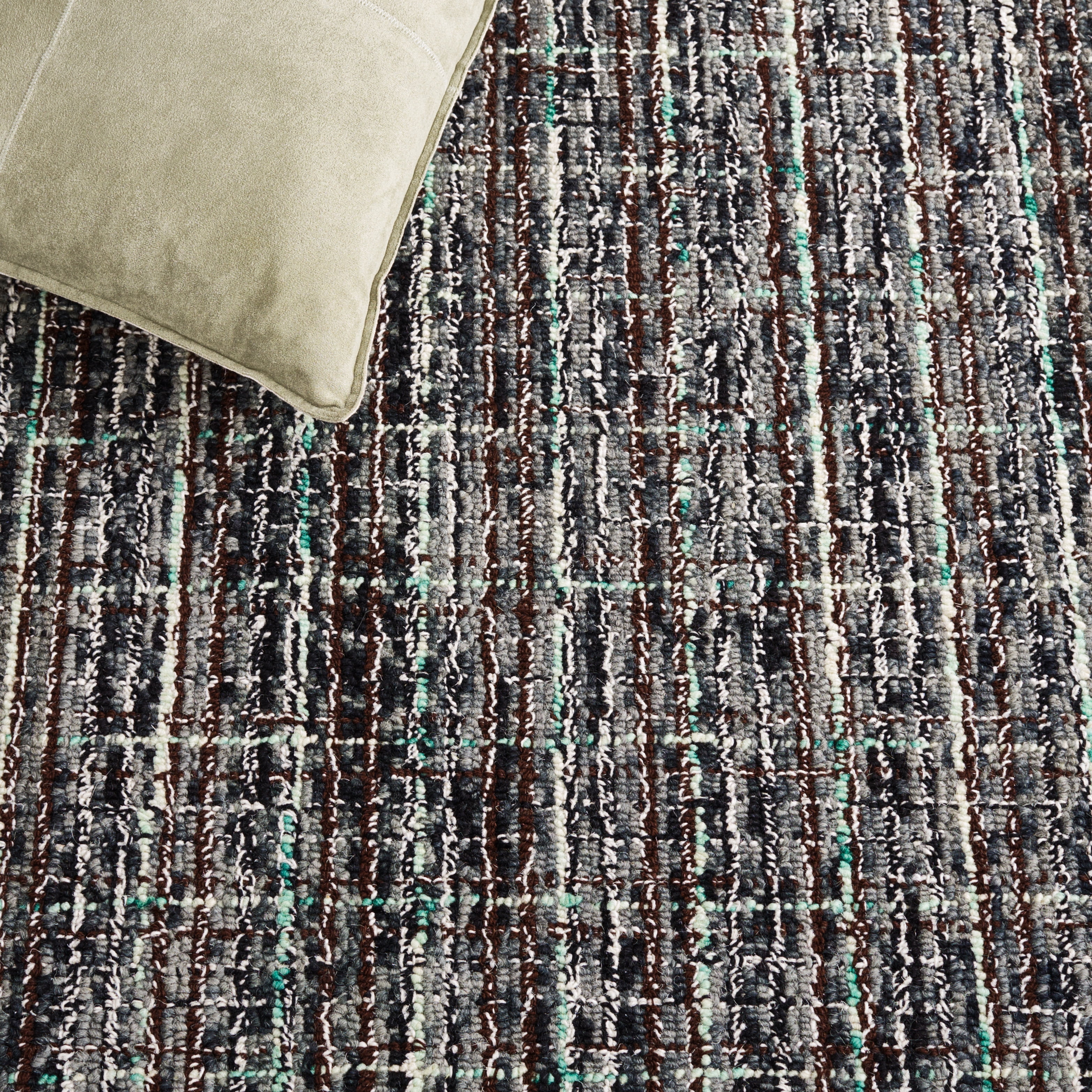 SAFAVIEH Abstract Linton Trellis Area Rug, Dark Gray/Brown, 9' x 12'