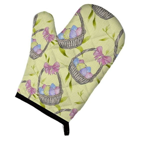 Easter Basket and Eggs Oven Mitt