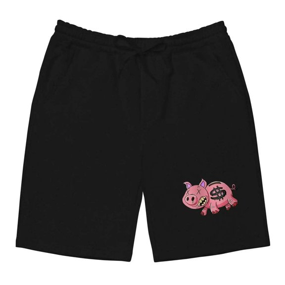 Evil Piggy Bank Fleece Shorts
