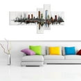 thumbnail image 2 of Design Art Colours of The City Canvas Print Set, 2 of 2