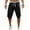 Black, variant on 2024 New Summer Mens Shorts Men Sport Fitness Jogging Elastic Stretchy Bodybuilding Bermuda Sweatpants Solid Breathable Fashion Swim Trunks Black