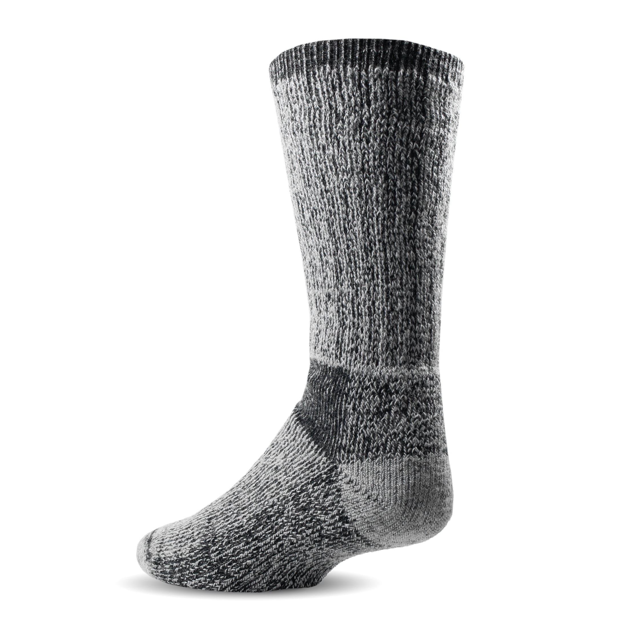 Realtree Men's 2-Pair Thermal Socks with Odor Protection (Gray, Size Large)