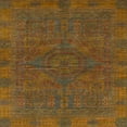 thumbnail image 1 of Ahgly Company Machine Washable Indoor Square Abstract Light Brown Area Rugs, 4' Square, 1 of 7