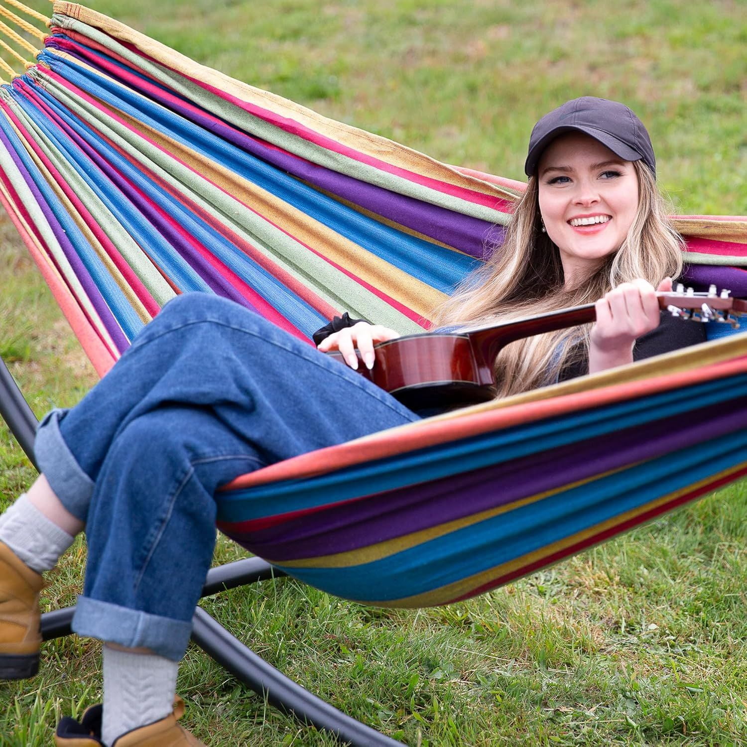Portable Tree Hammock, Double Hammocks 2 Person with Outer Bag