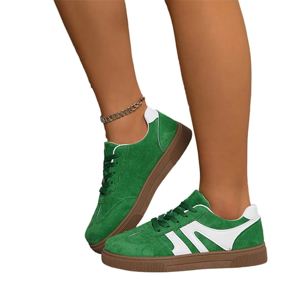 Willtoo Sneakers for Women Lace up Tennis Shoes Walking Dressy Comfortable Casual Fashion Retro Sneakers Vintage Shoes Street Style