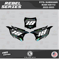 thumbnail image 4 of Kalair GFX Graphics Kit for Kawasaki KX85 (2022-2023) Rebel Series, 4 of 5