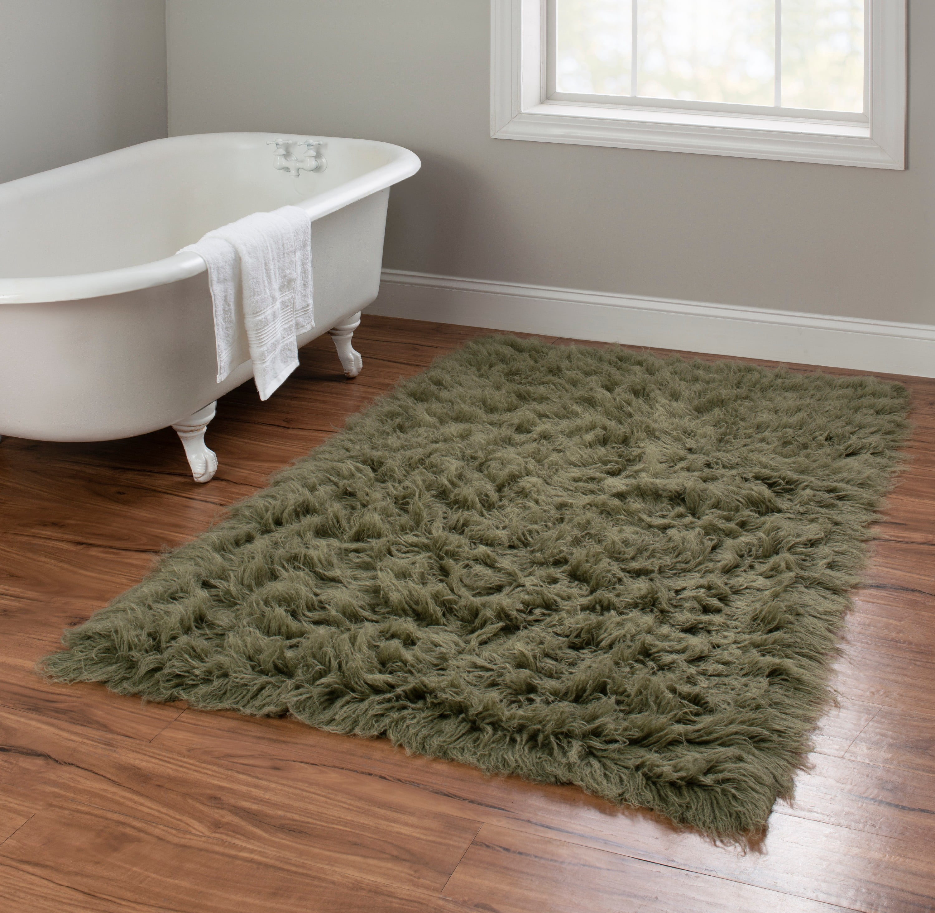 Linon New Flokati 1400gram Olive 2.4x4.3, Rug
