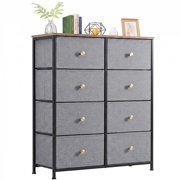 Nextay 8-Drawer Dresser, Fabric Storage Tower for Bedroom, Hallway, Entryway, Tall Chest Organizer Unit with Fabric Bins,Blue Gray