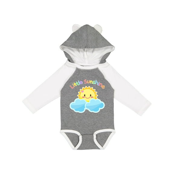Inktastic Little Sunshine- cute sun rainbow letters Boys or Girls Long Sleeve Baby Bodysuit