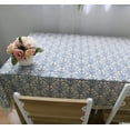 thumbnail image 6 of Yesfashion Retro Blue and White Porcelain Tablecloth with Lace Cotton Linen Table Cover for Dinning Home Decor, 6 of 9