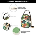 thumbnail image 4 of FORMRS Crossbody Bag for Women Quilted Travel Shoulder Cell Phone Purse with Chain Strap Handbag, White Clover Pattern, 4 of 7