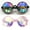 Black&Pink(2Packs), variant on LELINTA Goggles Mosaic Rainbow Kaleidoscope Sunglasses Special Lens Diffraction Rave Glasses Clear PiLELINTA Black