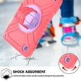 thumbnail image 7 of Dteck Case for Samsung Galaxy Tab A7 Lite 8.7-inch T220 T225,Heavy Duty Rugged Drop Proof Shockproof Armor Case with Rotatable Kickstand Hand Strap Shoulder Strap,Red+Purple, 7 of 7