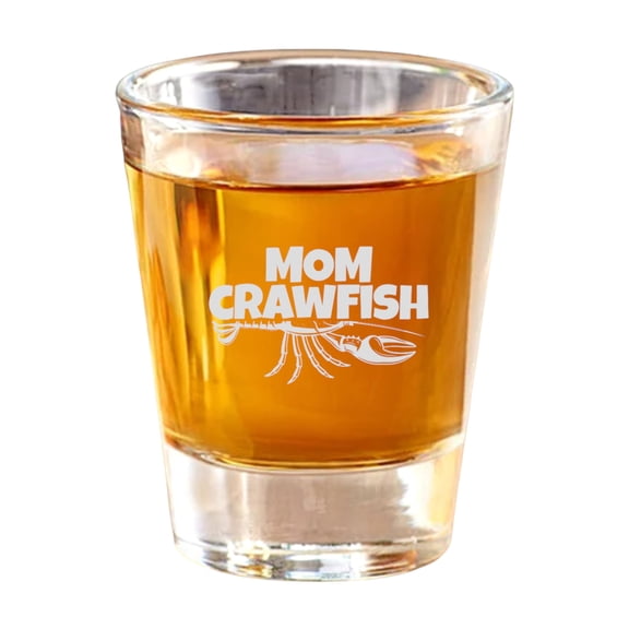 2oz Mom Crawfish Shot Glass
