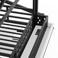 thumbnail image 4 of Bellemave Full Loft Bed with Storage Stairs & Slide, Heavy-Duty Metal Frame with Built-in Wardrobe, Storage Shelves, LED Lights, USB Charging Ports for Teens, Black, 4 of 11