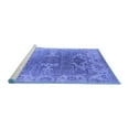 thumbnail image 2 of Ahgly Company Machine Washable Indoor Rectangle Oriental Blue Industrial Area Rugs, 2' x 5', 2 of 4