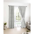thumbnail image 3 of Sage Green Botanical Blackout Curtains for Bedroom/Living Room, Thermal Insulated Kitchen Curtains, Watercolor Rustic Tree Abstract Grommet Darkening Window Treatment Drapes 42"x63"x2, 3 of 8
