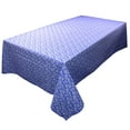 thumbnail image 2 of Cotton Tablecloth Floral Print Botanic Flower-Pattern Blue, 2 of 2